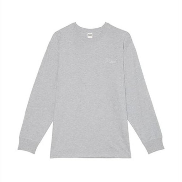 Victoria's Secret PINK Campus Long Sleeve Tee (Heather Grey Bling) - Picture 3 of 10